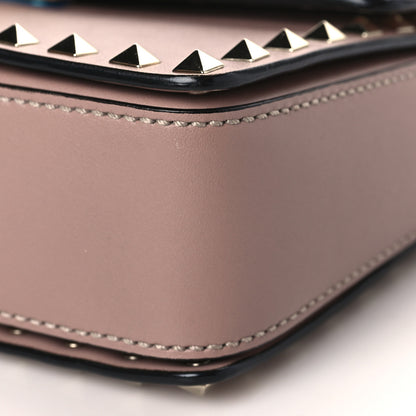 Valentino Garavani Vitello Rockstud Flip Lock Chain Crossbody Bag Poudre 7 of 7