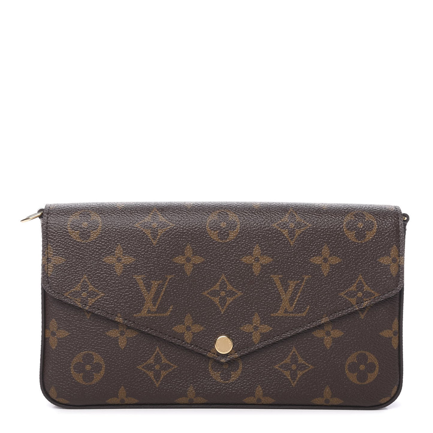 Monogram Pochette Felicie Chain Wallet Fuchsia