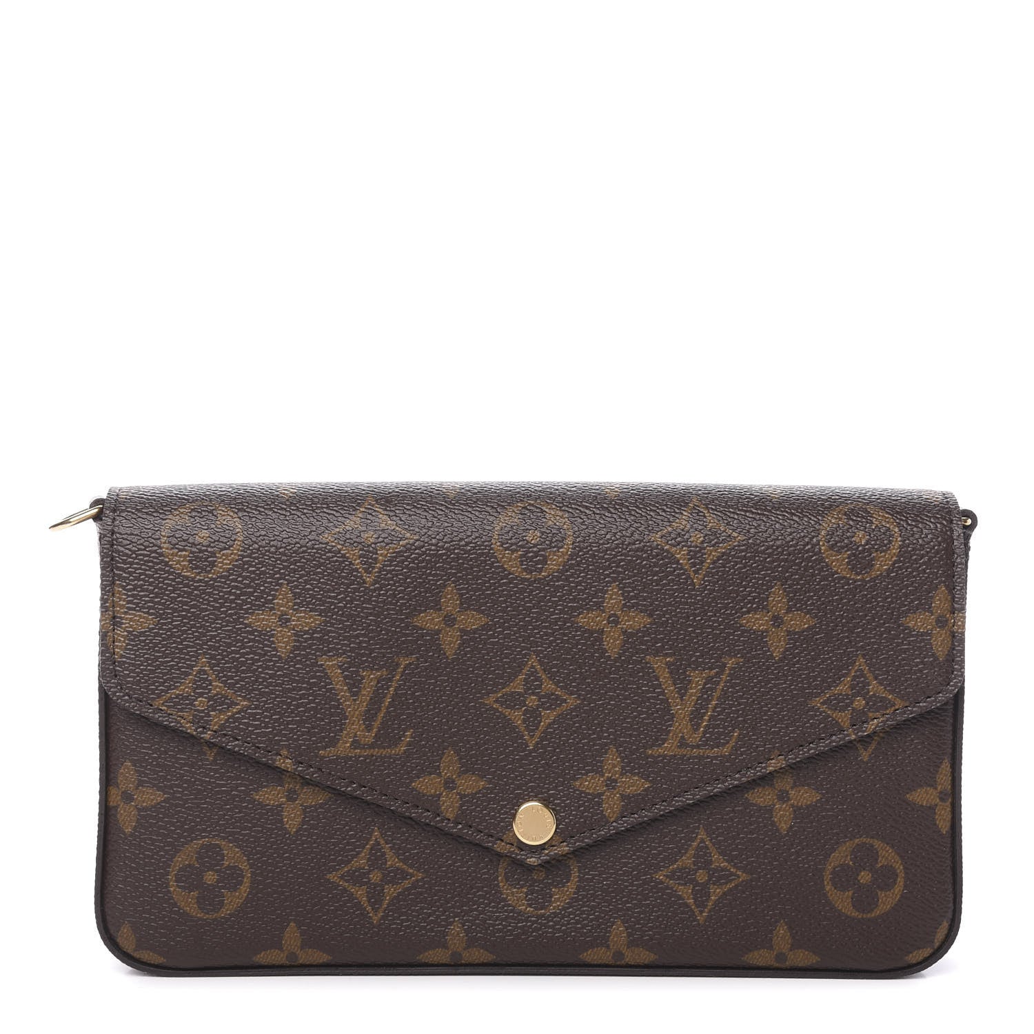Louis Vuitton Monogram Pochette Felicie Chain Wallet Fuchsia 1 of 11