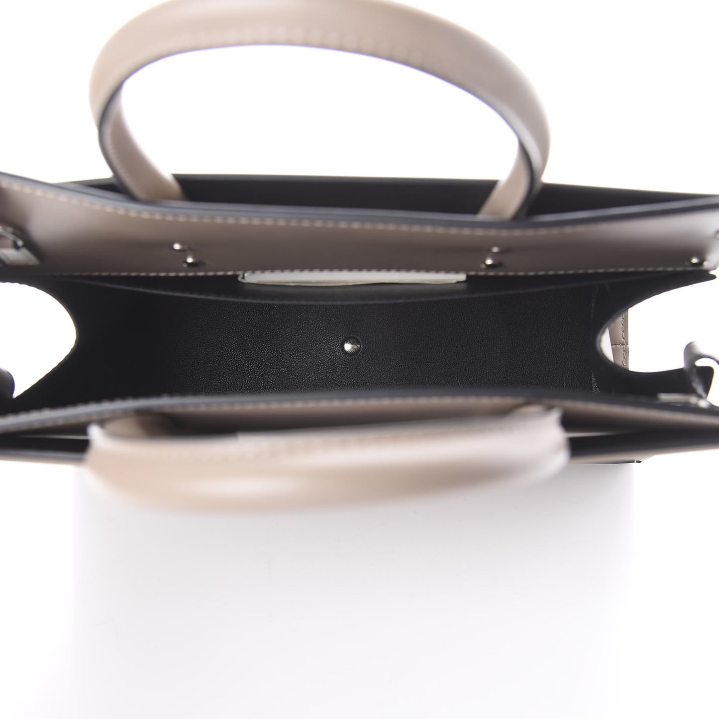 Smooth Calfskin Small Horizon Satchel Mastic