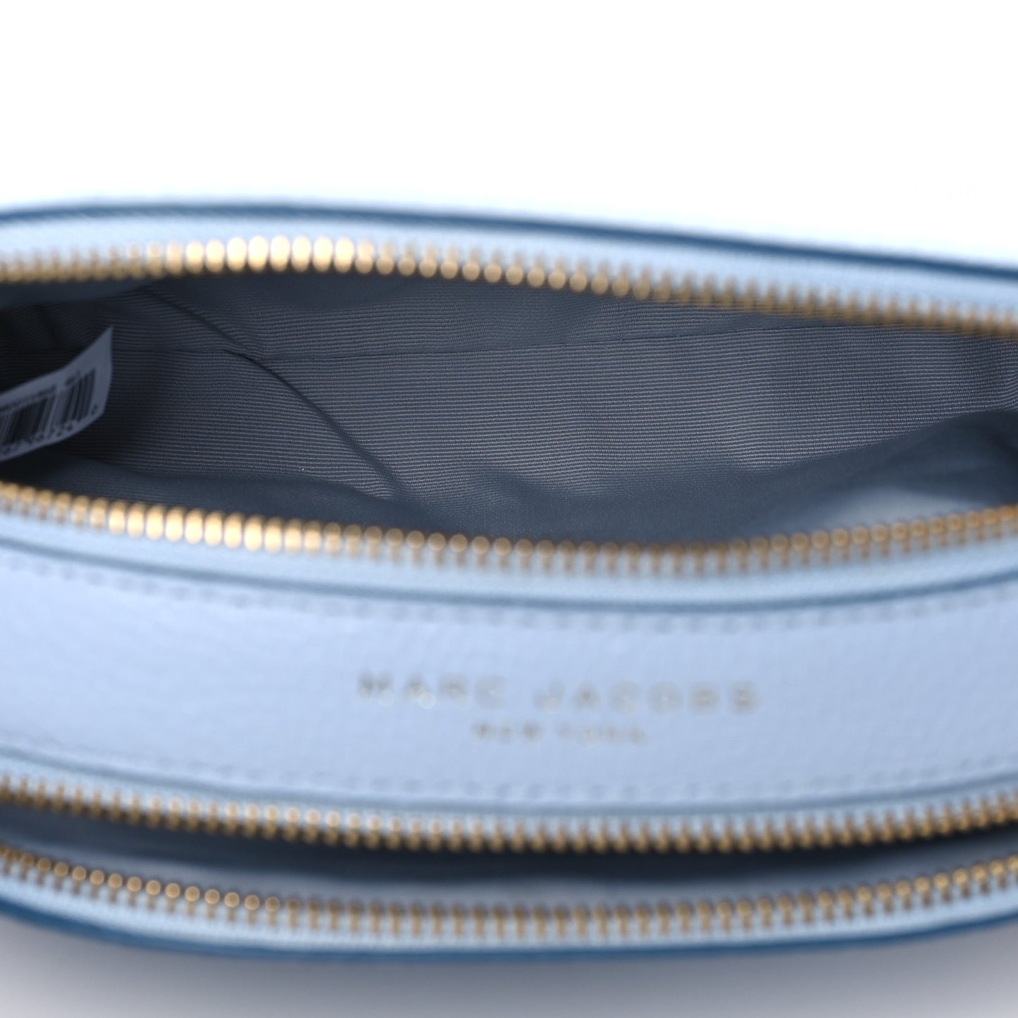 Calfskin Shutter Camera Crossbody Bag Light Blue