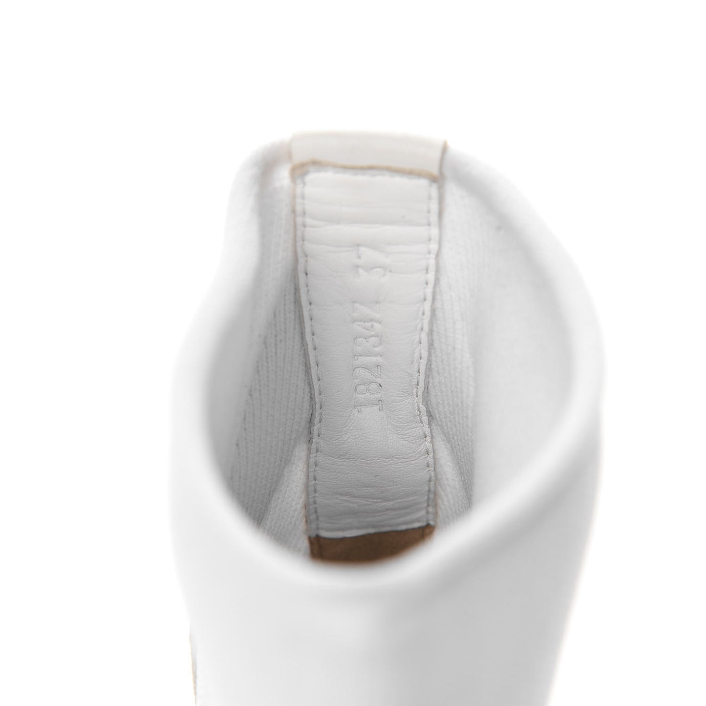 Mesh Calfskin Suede Soft Sneakers 37 White