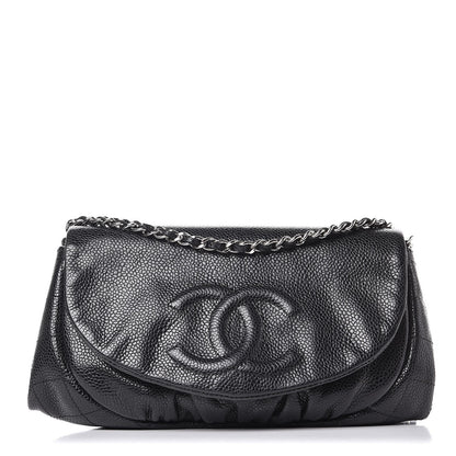 Chanel Caviar Half Moon Wallet On Chain WOC Black 1 of 9