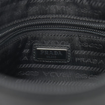 Prada Tessuto Nylon Saffiano Wristlet Black 6 of 8