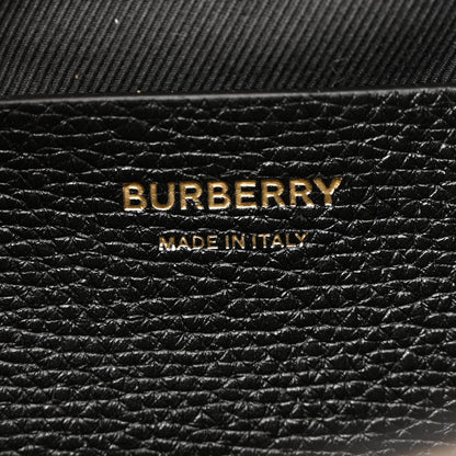 Burberry Derby Calfskin House Check Small Macken Crossbody Bag Black 6 of 10