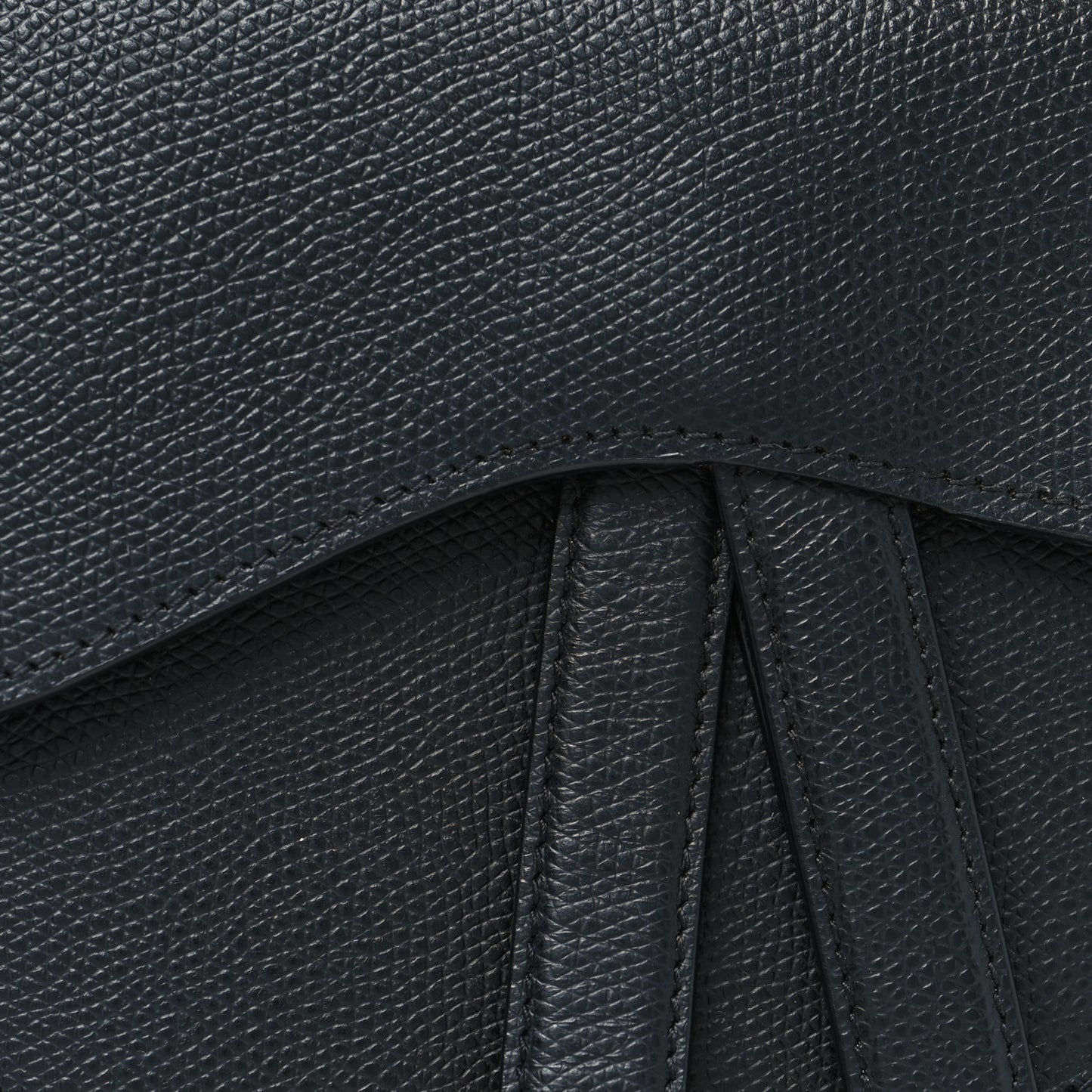 Calfskin Saddle Belt Bag Black