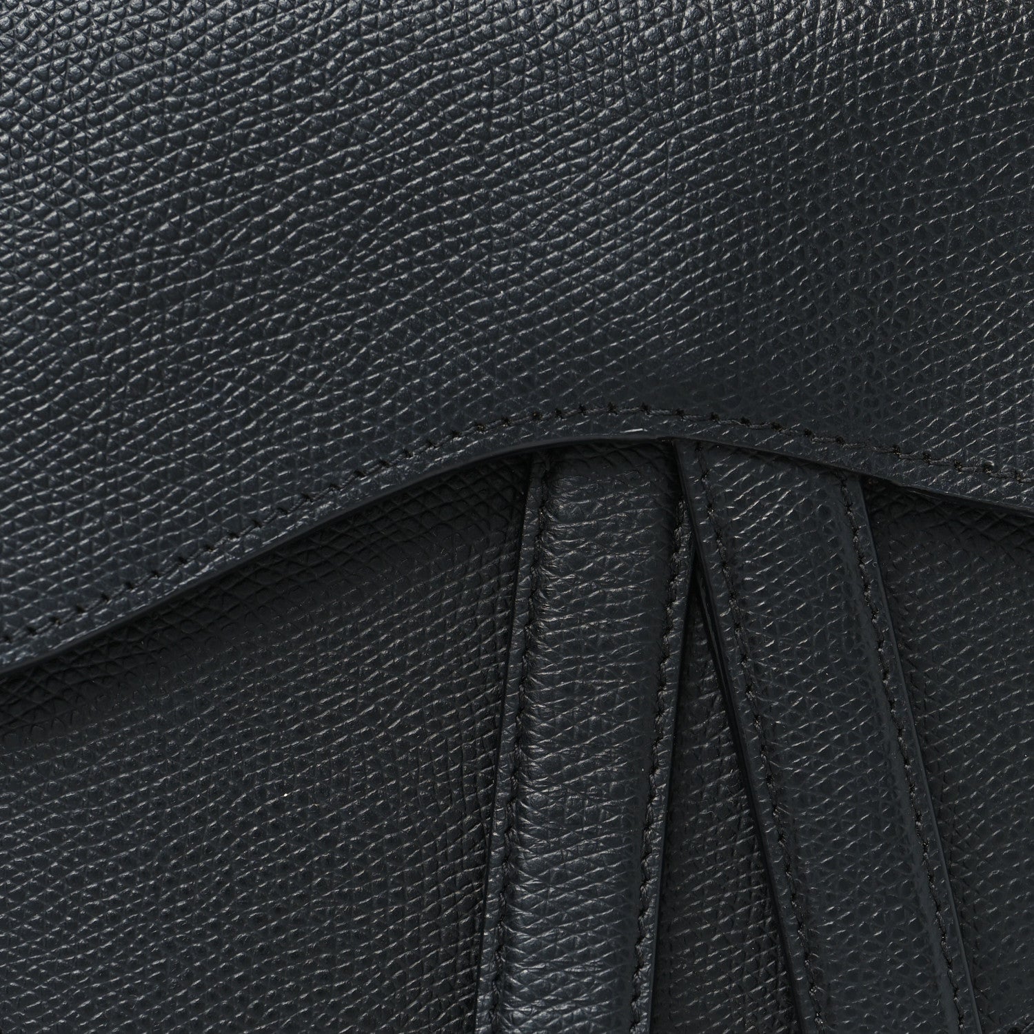 Christian Dior Calfskin Saddle Belt Bag Black 7 of 9