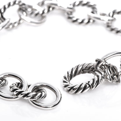 David Yurman Sterling Silver 10mm Medium Oval Link Bracelet 6 of 7