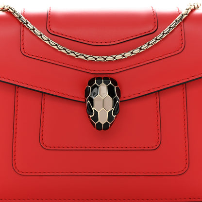 Bulgari Calfskin Serpenti Forever Crossbody Bag Red Milky Opal 8 of 12