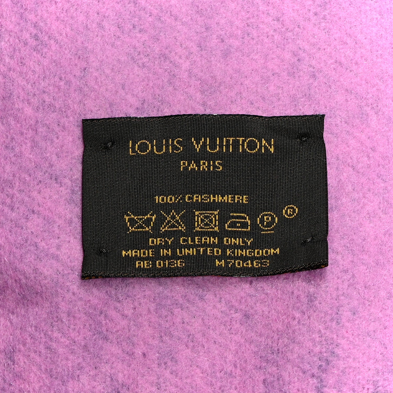 Louis Vuitton Cashmere Monogram Reykjavik Scarf Purple Pink 3 of 4
