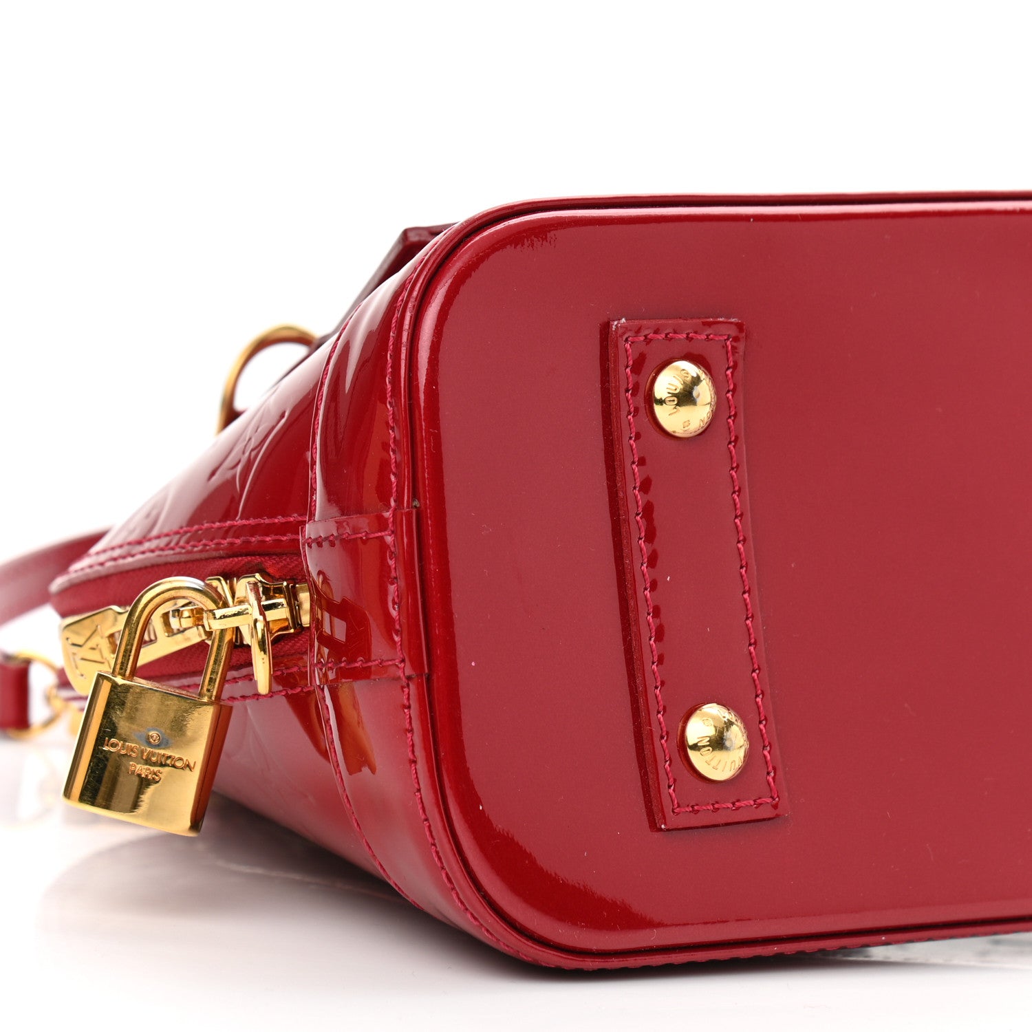 Louis Vuitton Vernis Alma BB Pomme D'Amour 7 of 10