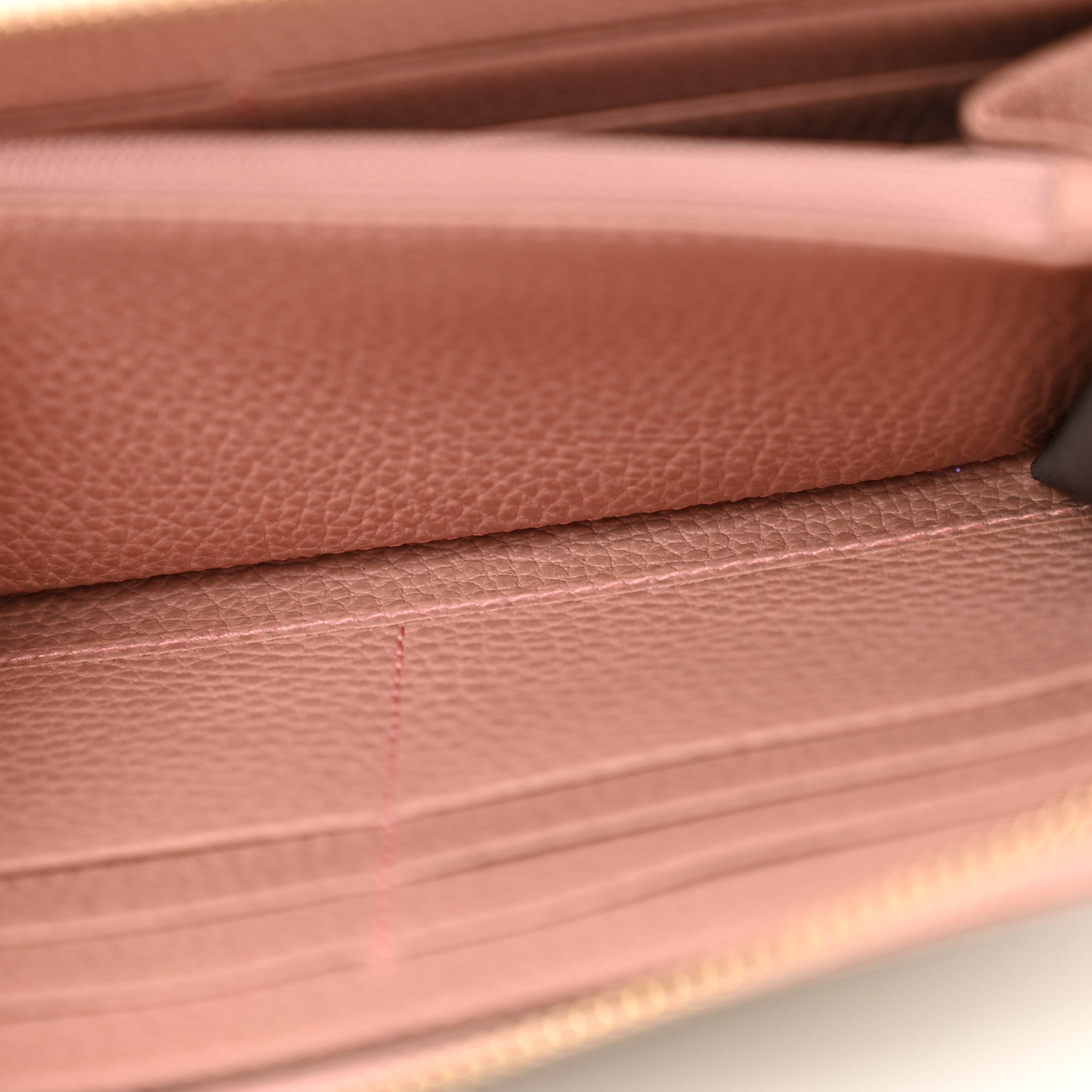 Gucci Monogram Dollar Calfskin Zip Around Wallet Beige Ebony Soft Pink 6 of 9