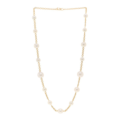 Irene Neuwirth 18K Yellow Gold Akoya South Sea Cultured Pearl Gumball Link Necklace 3 of 4