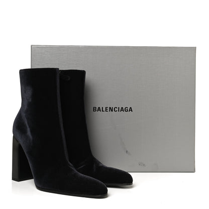 Balenciaga Smooth Velvet Ankle Boots 39 Black 12 of 12