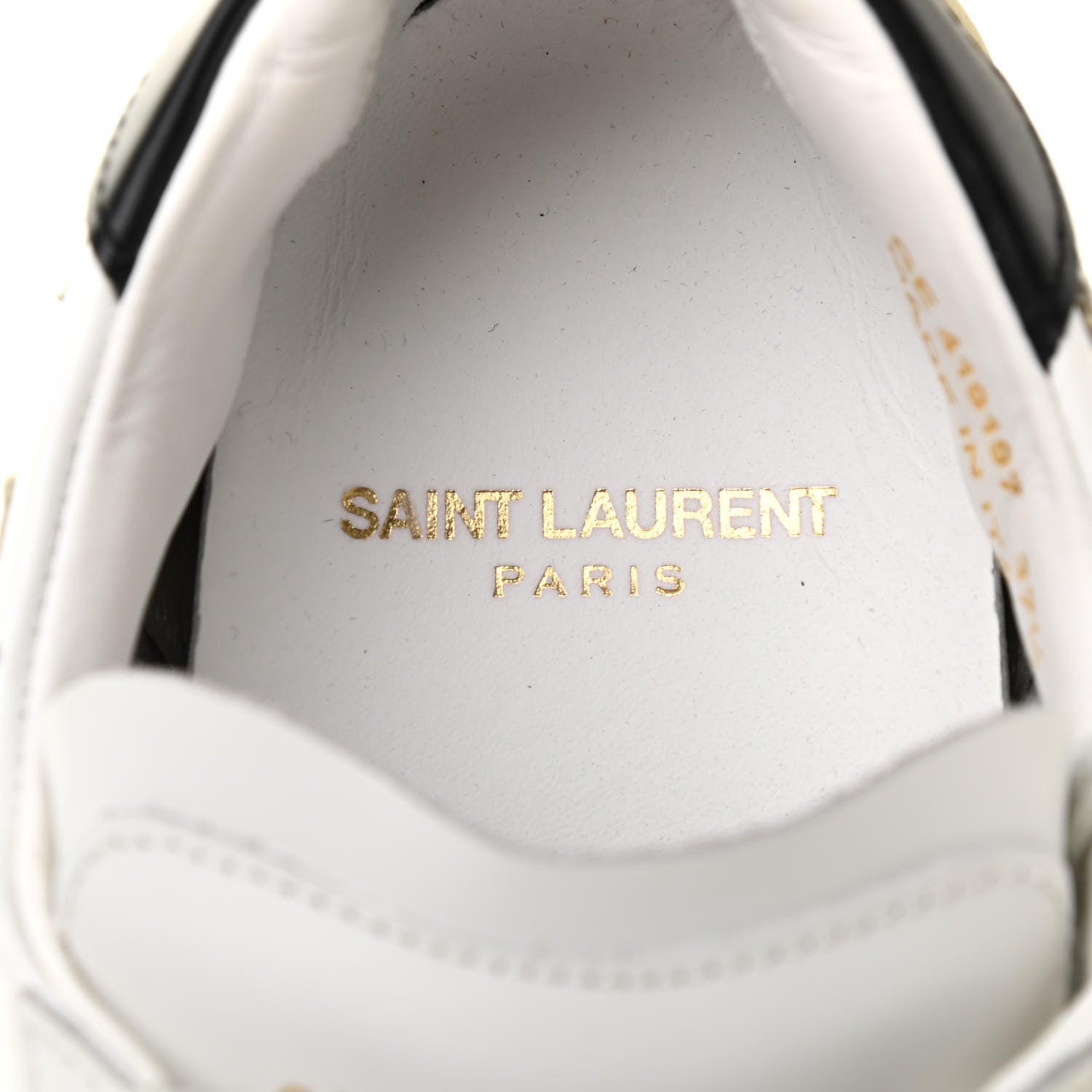 Saint Laurent Nappa Star Court Sneakers 37.5 Off White 7 of 9