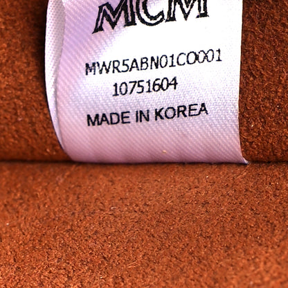 MCM Visetos Small Berlin Crossbody Cognac 7 of 11