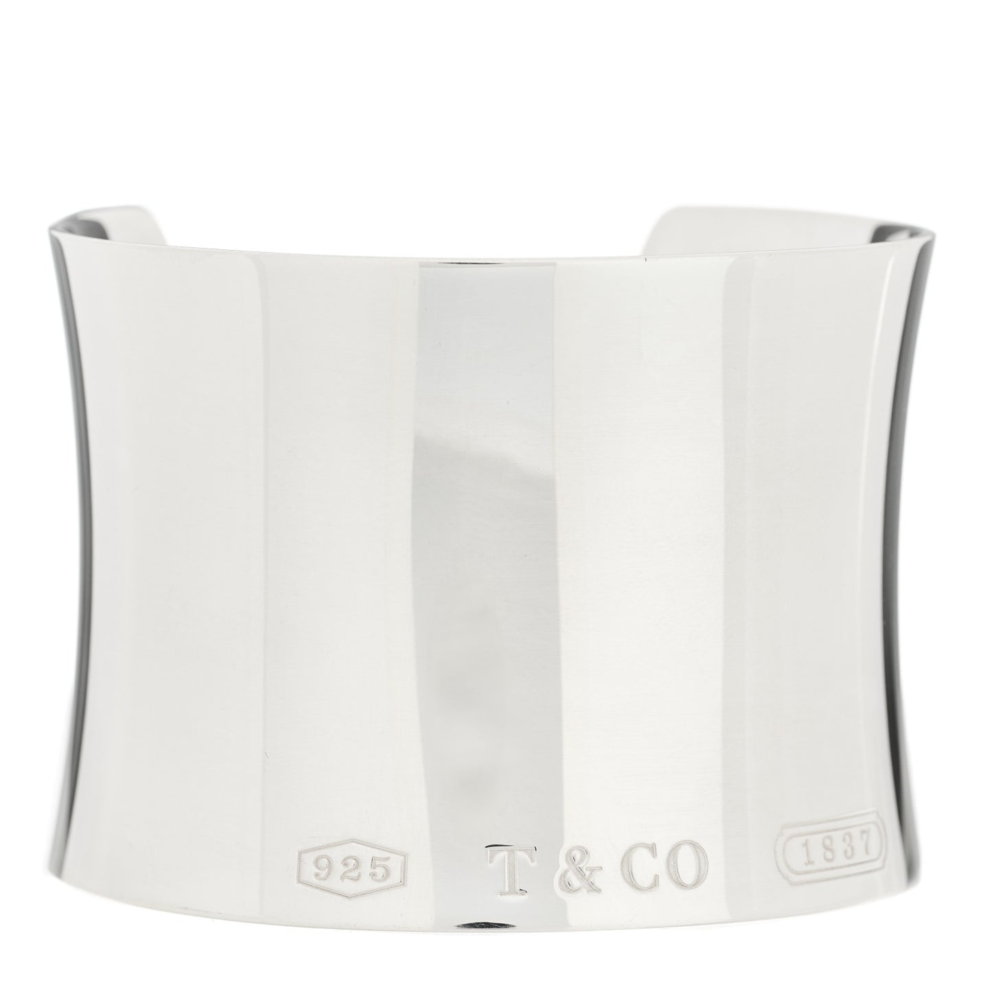 Sterling Silver Wide 1837 Cuff Bracelet