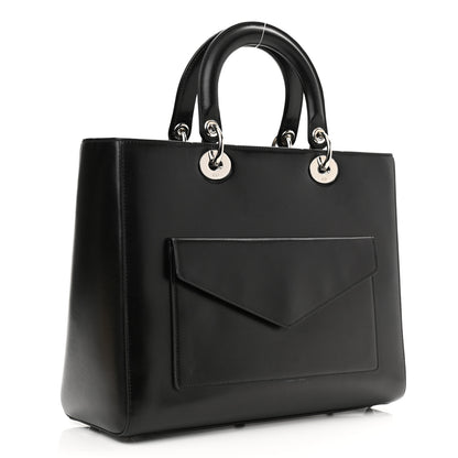 Christian Dior Box Calfskin Lady Dior Pouch Tote Black 3 of 15