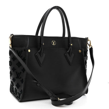 Louis Vuitton Calfskin Monogram Tufting On My Side Black 3 of 9