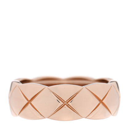 Chanel 18K Beige Gold Small Coco Crush Ring 53 6.5 1 of 5