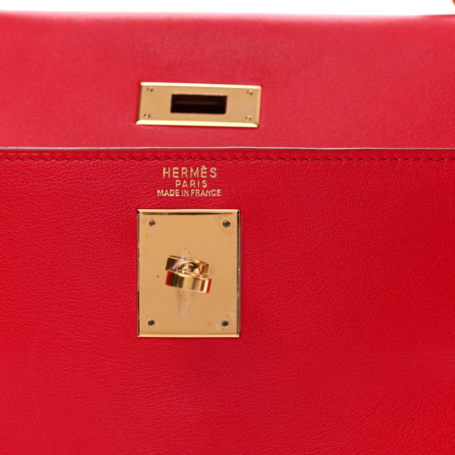 Hermes Gulliver Kelly Retourne 32 Rouge Vif 22 of 40