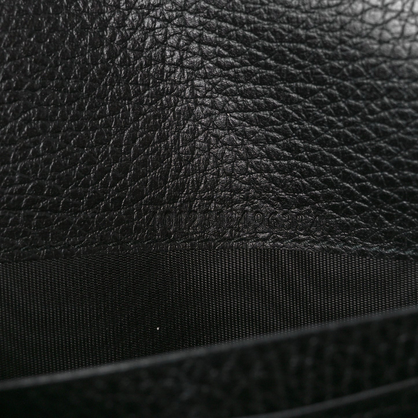 Calfskin Mini Dionysus Chain Wallet Black