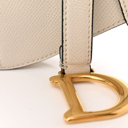 Christian Dior Grained Calfskin Mini Saddle Bag White 11 of 15
