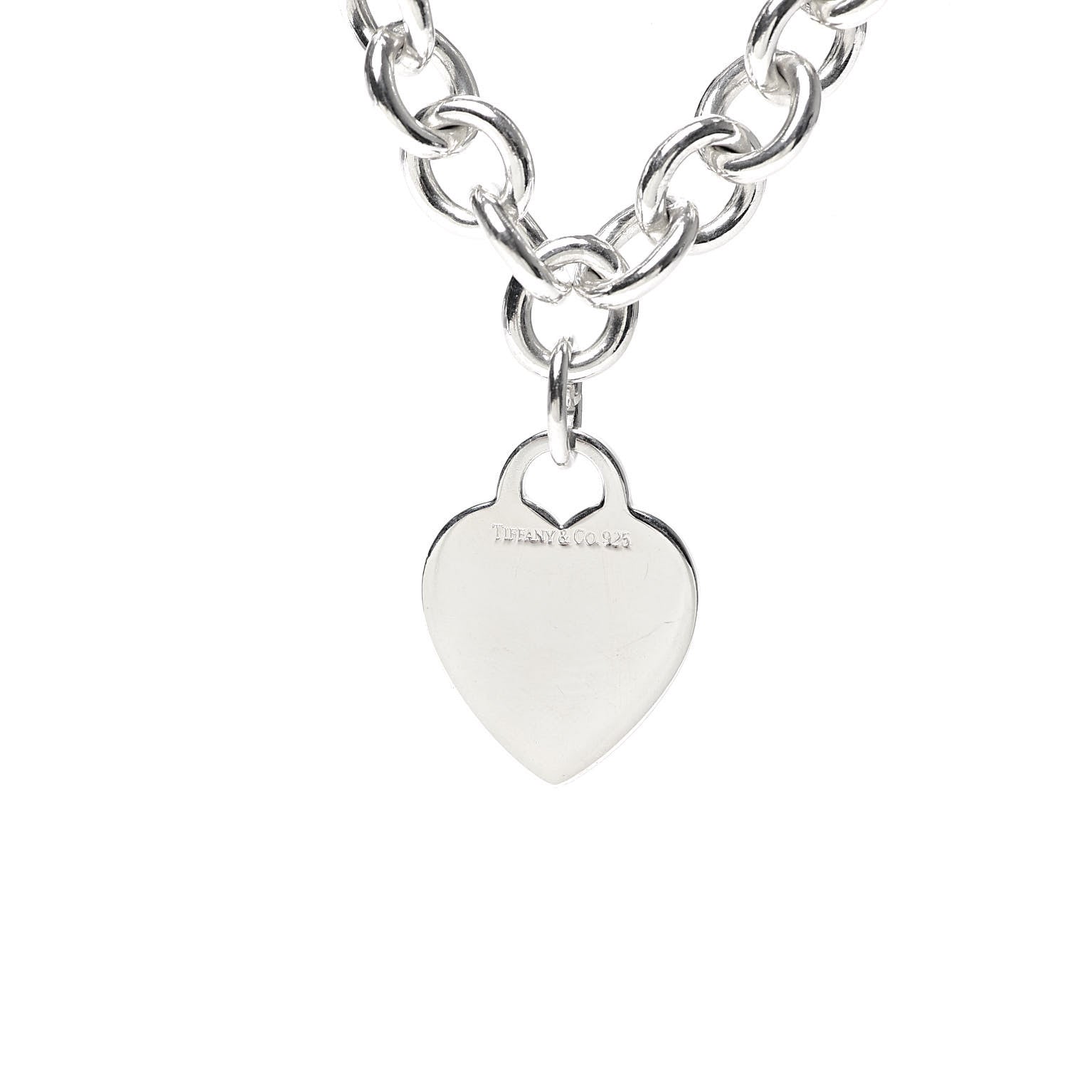 Tiffany Sterling Silver Heart Tag Necklace 5 of 6