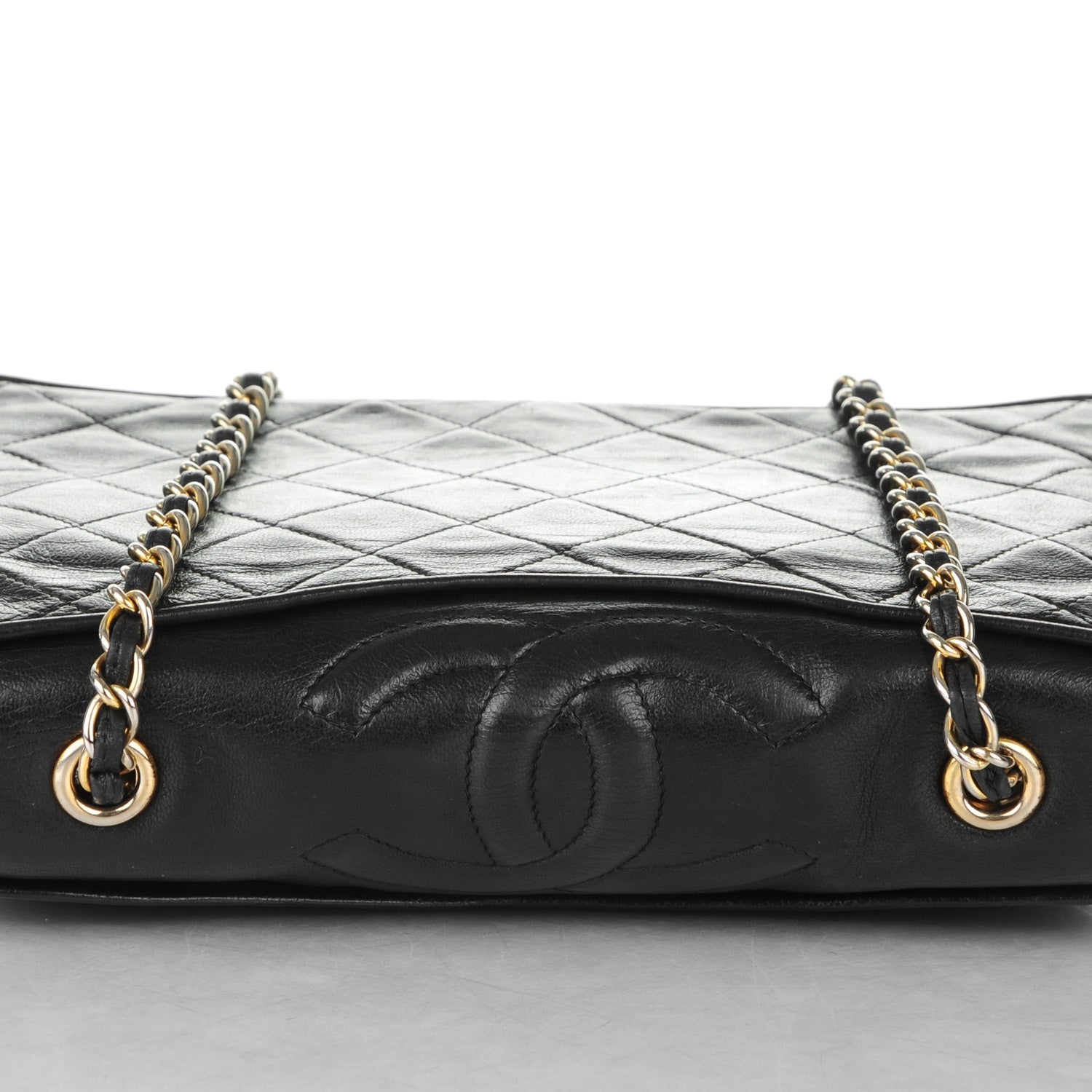 Chanel Lambskin Quilted CC Small Single Flap Black 10 of 10