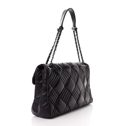Chanel Lambskin In and Out XL Maxi Flap Dark Purple 3 of 10