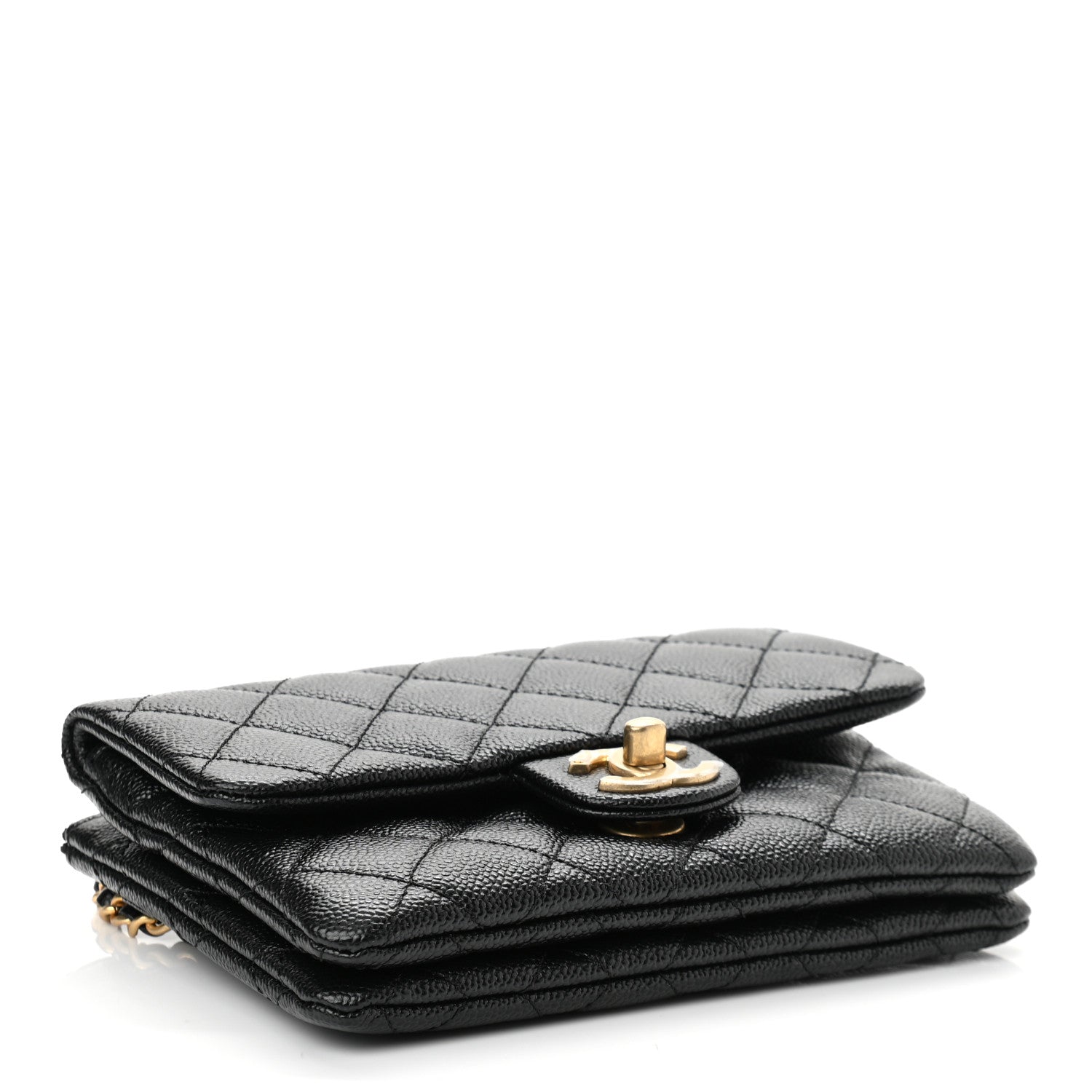 Chanel Shiny Caviar Pick Me Up Flap Belt Bag Black 4 of 12