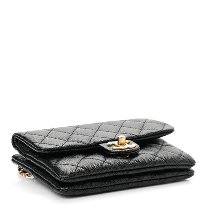 Chanel Shiny Caviar Pick Me Up Flap Belt Bag Black 4 of 12