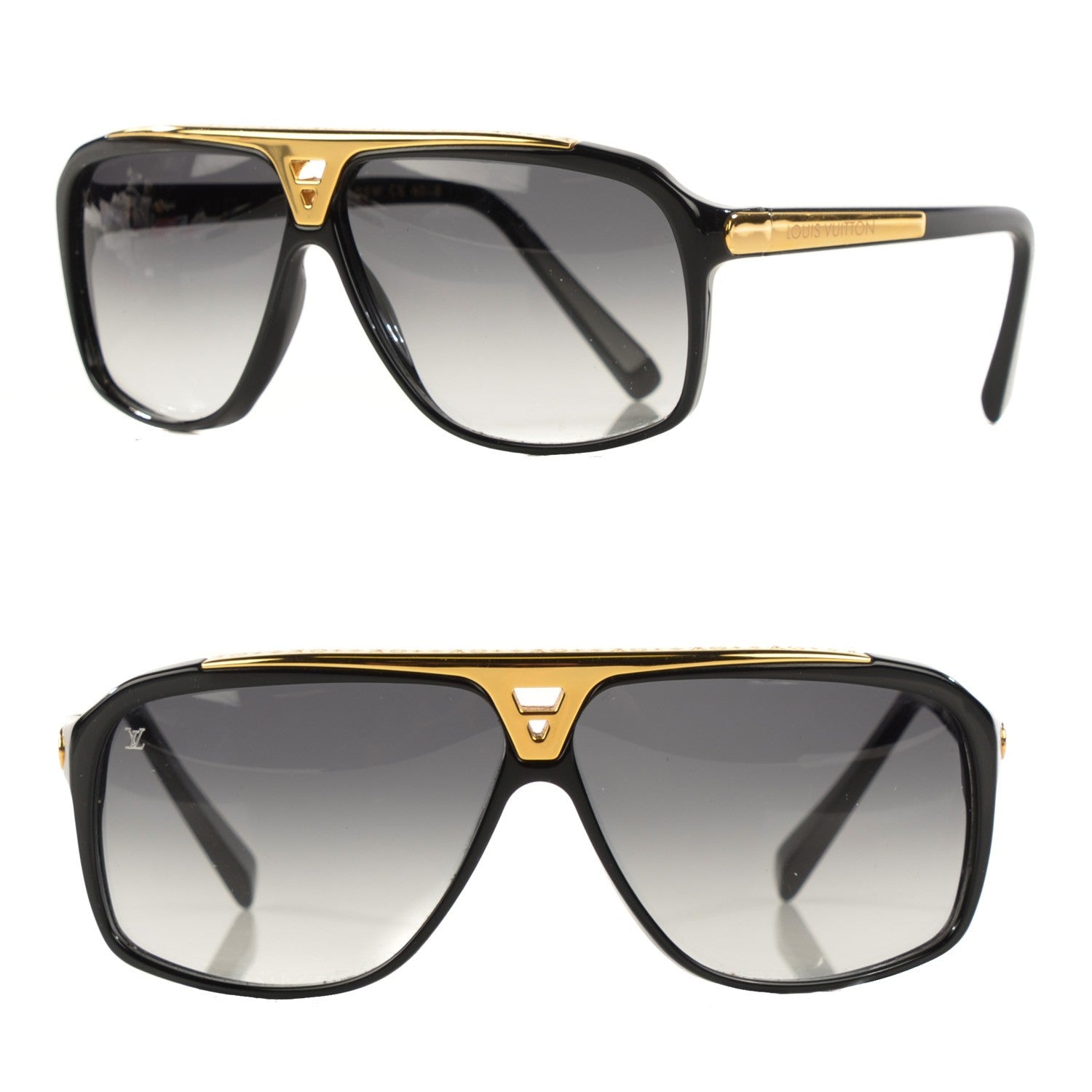 Louis Vuitton Acetate Evidence Sunglasses Z0105W Black 1 of 8