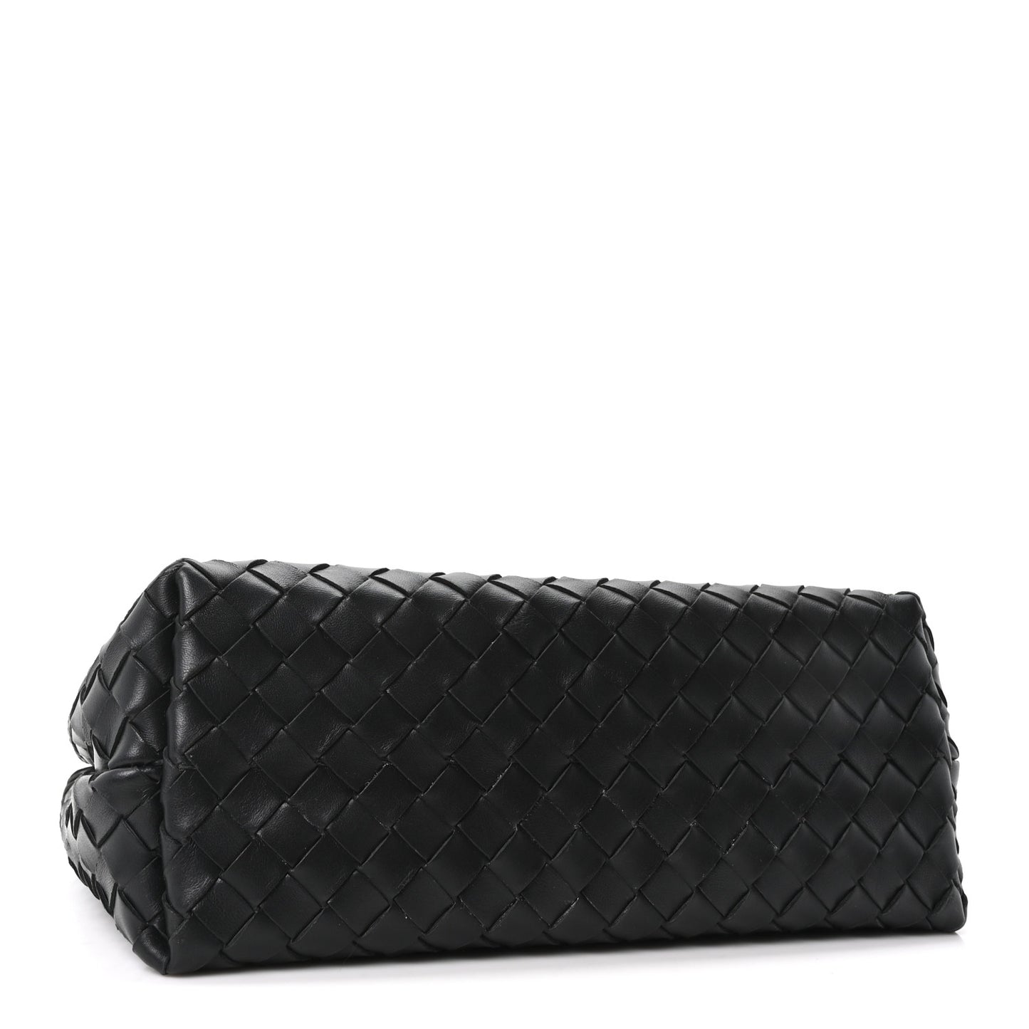 Nappa Intrecciato Medium Andiamo Shoulder Bag Black