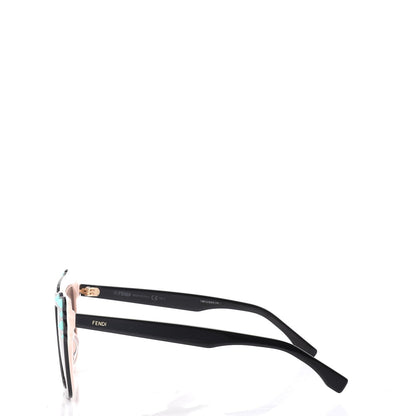 Fendi Studded Square Cat Eye Sunglasses FF 0260/S Black Pink 3 of 8