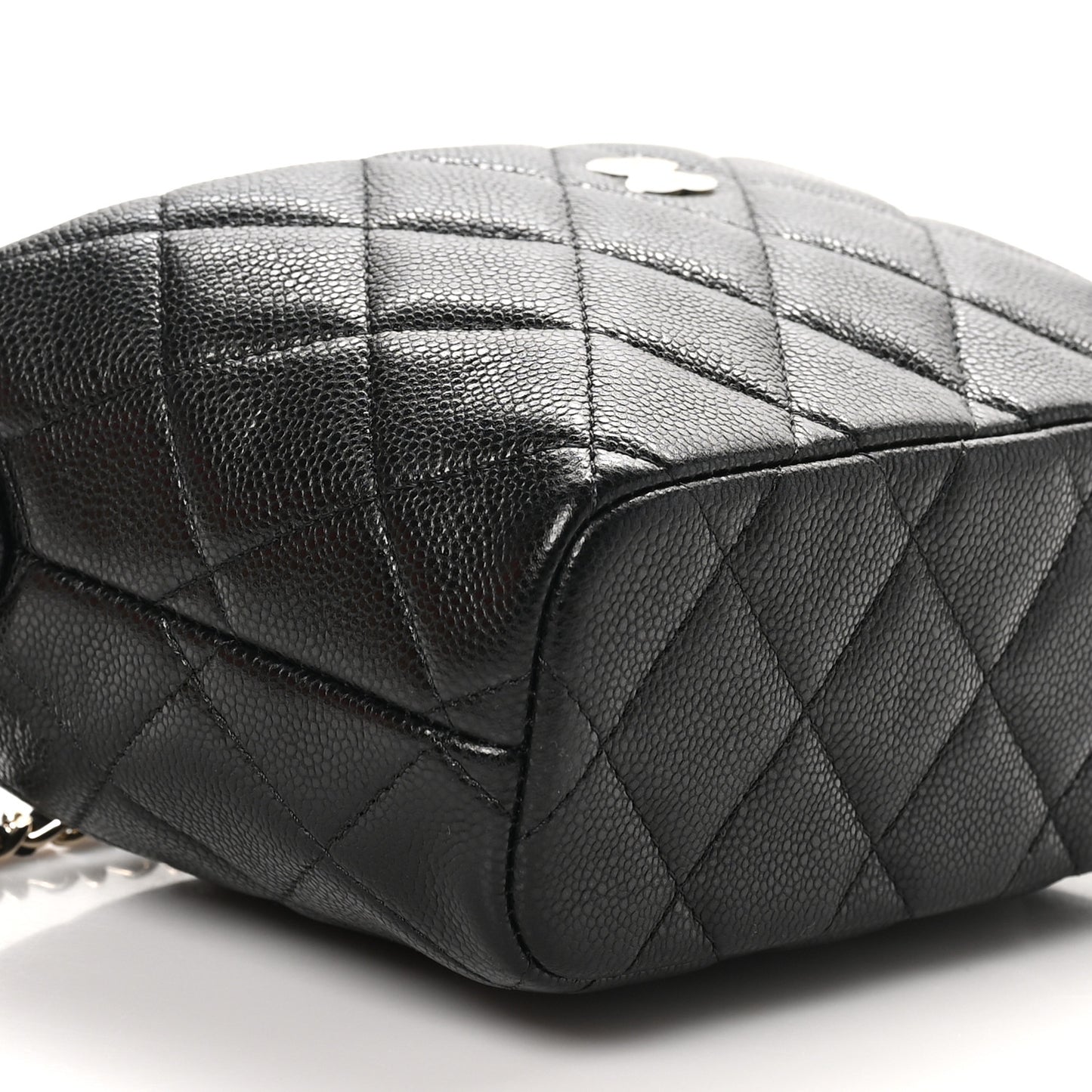 Caviar Quilted Hobo Clutch With Chain Black Clutch With Chain Black