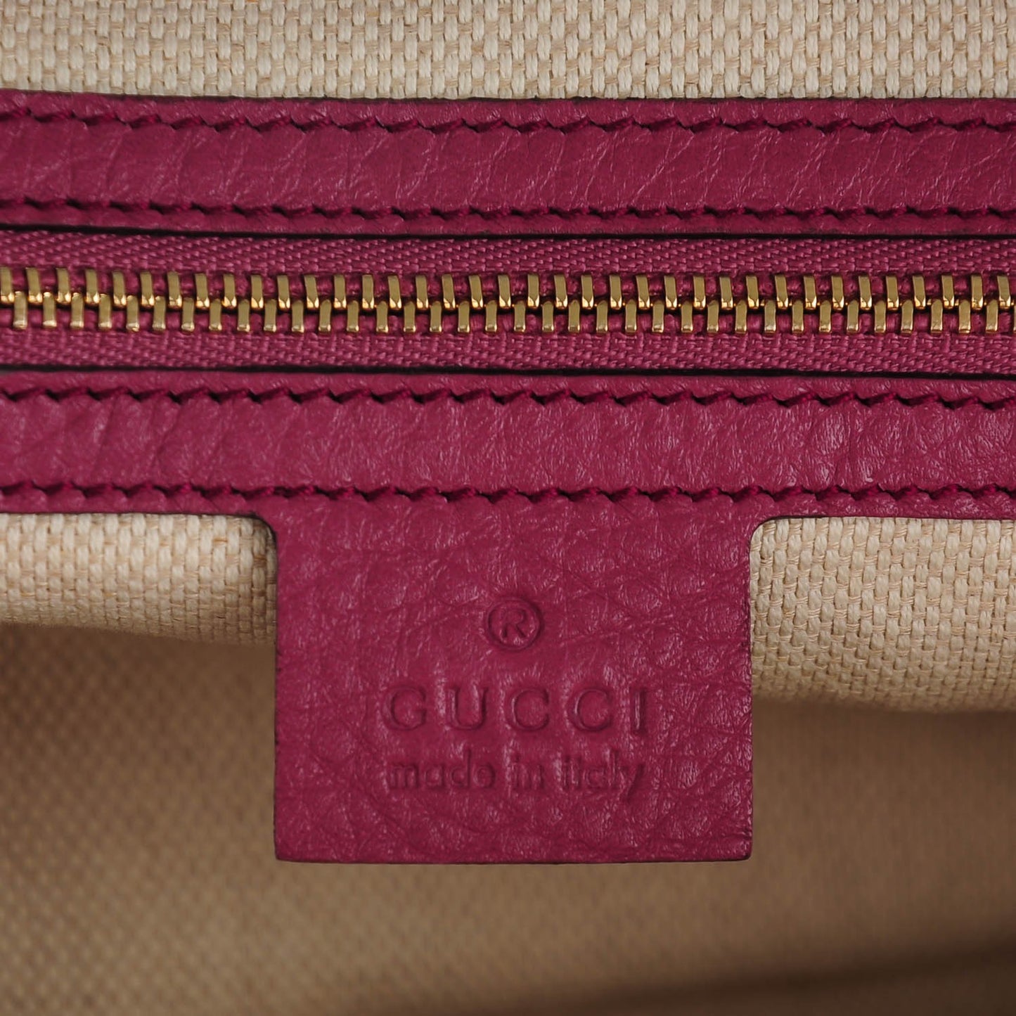 Pebbled Calfskin Small Soho Top Handle Bag Peonia Flower