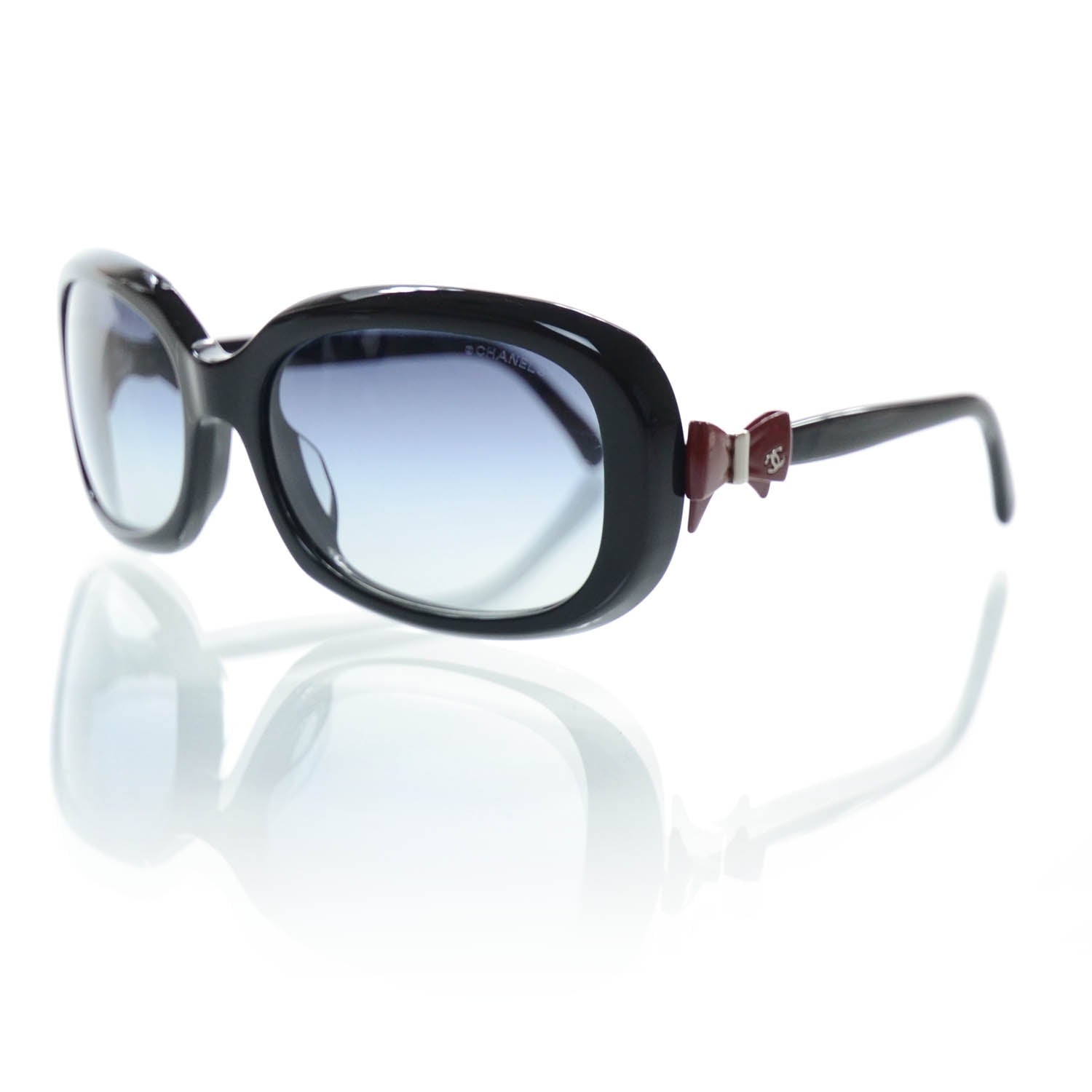 Chanel CC Bow Sunglasses 5170 Black 4 of 10