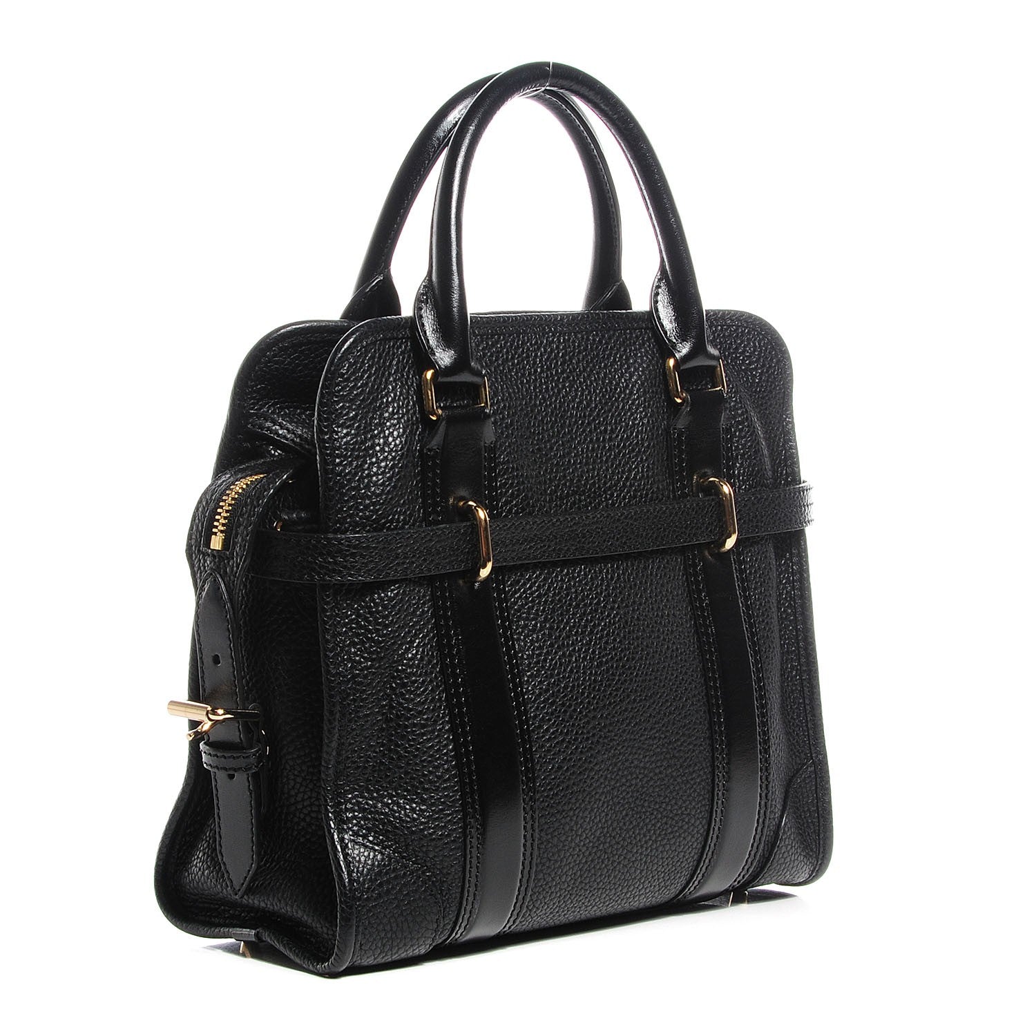 Burberry London Grainy Calfskin Medium Minford Portrait Tote Black 3 of 10