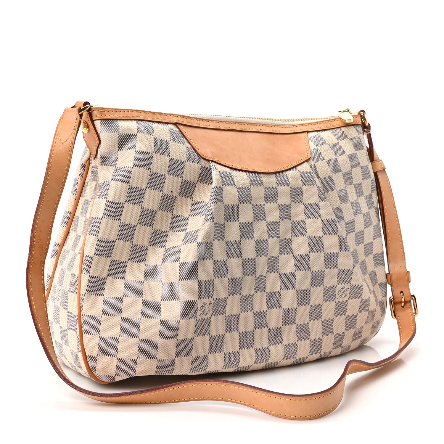 Louis Vuitton Damier Azur Siracusa MM 3 of 9