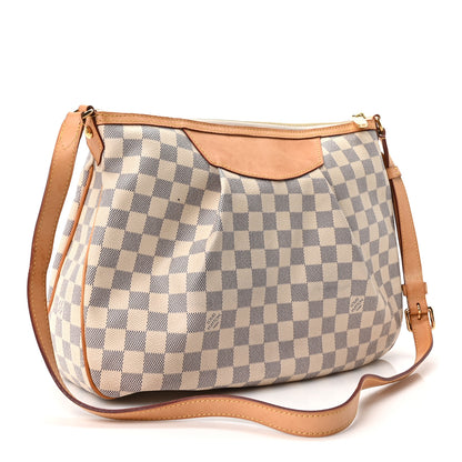 Louis Vuitton Damier Azur Siracusa MM 3 of 9