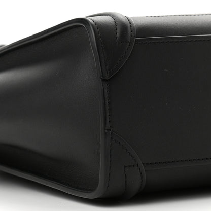 Celine Smooth Calfskin Nano Luggage Black 8 of 10