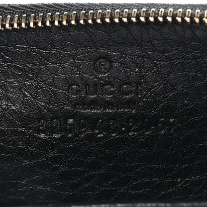Gucci Pebbled Calfskin Soho Coin Purse Key Ring Black 6 of 6