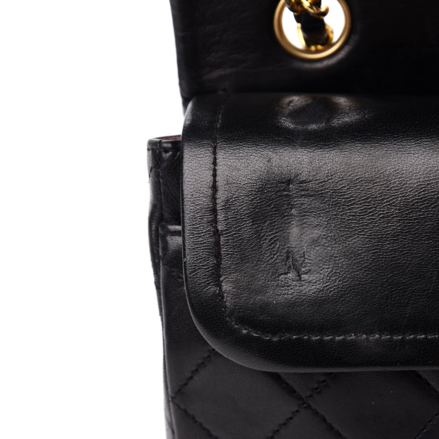 Chanel Lambskin Quilted Small Double Flap Black 11 of 14