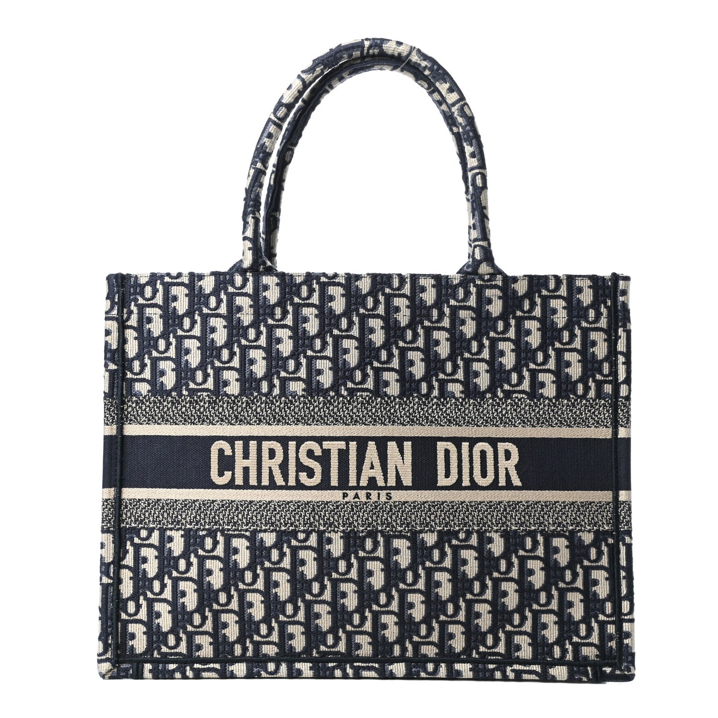 Oblique Medium Book Tote Blue Multicolor