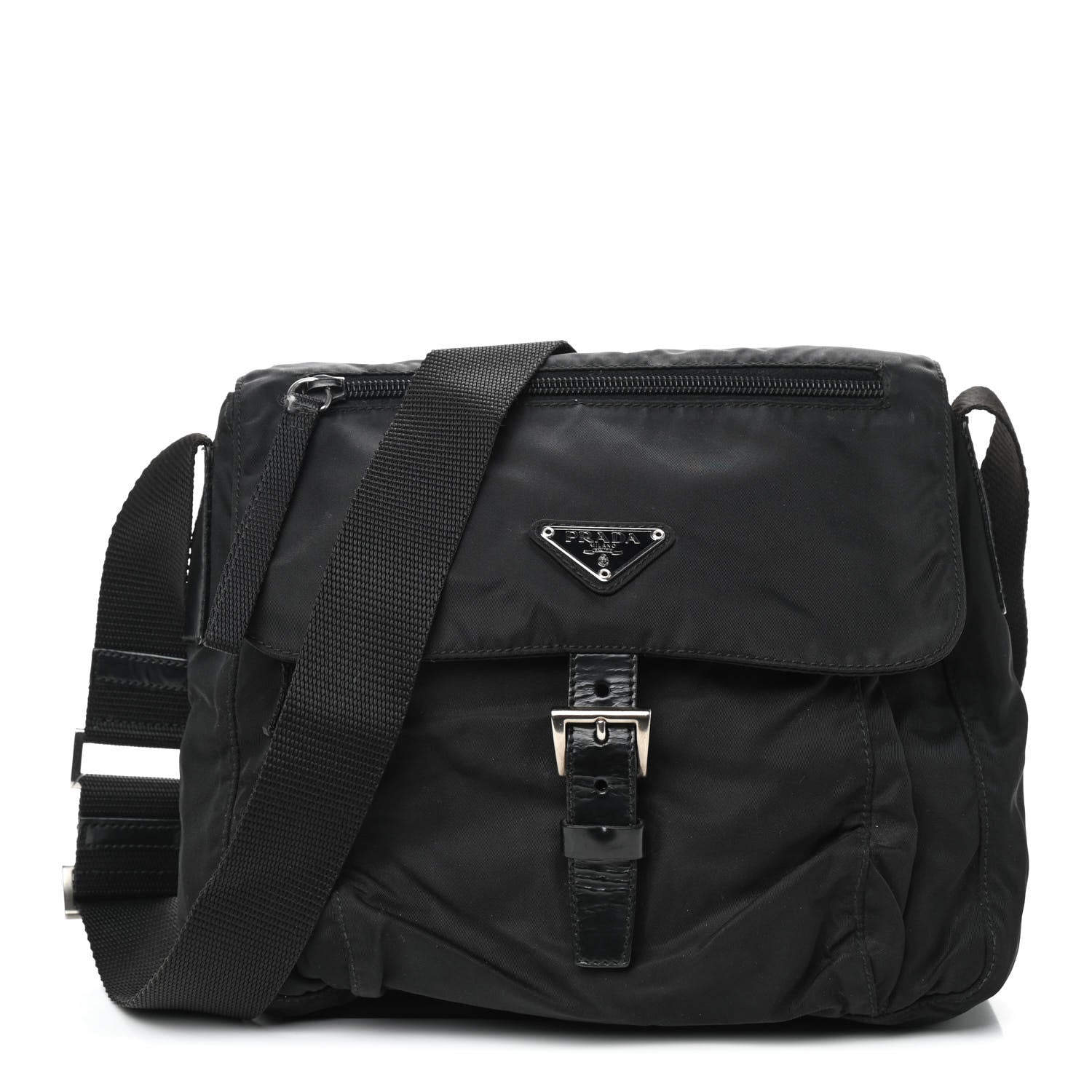 Prada Nylon Vela Small Hunting Bag Black 1 of 9