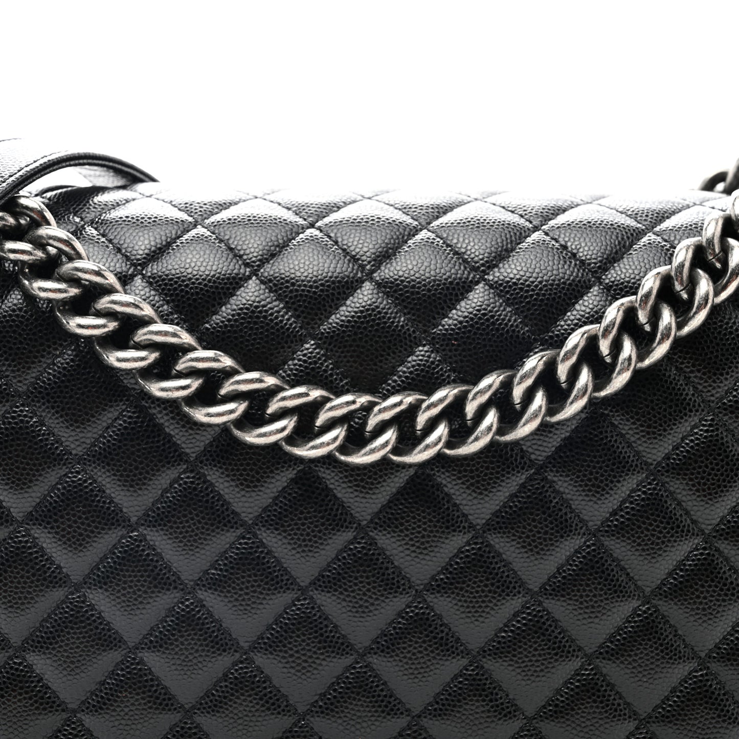 Caviar Quilted New Medium Boy Flap Black