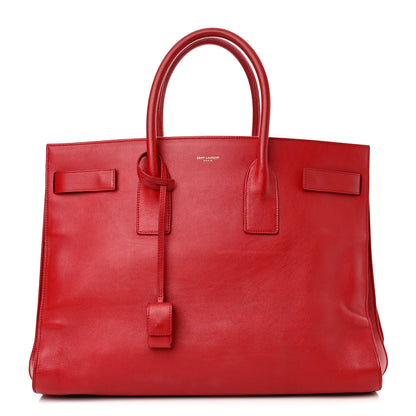 Saint Laurent Calfskin Large Sac de Jour Carryall Rouge Orient 1 of 19
