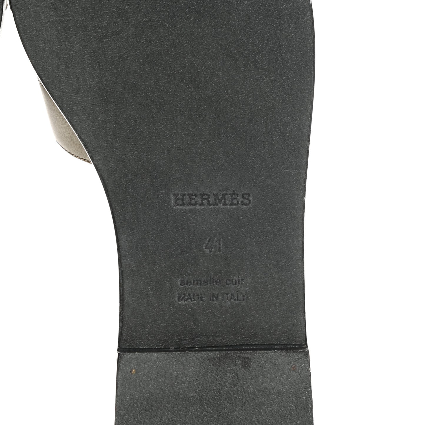Box Calfskin Oran Sandals 41 Vert Thé Impérial