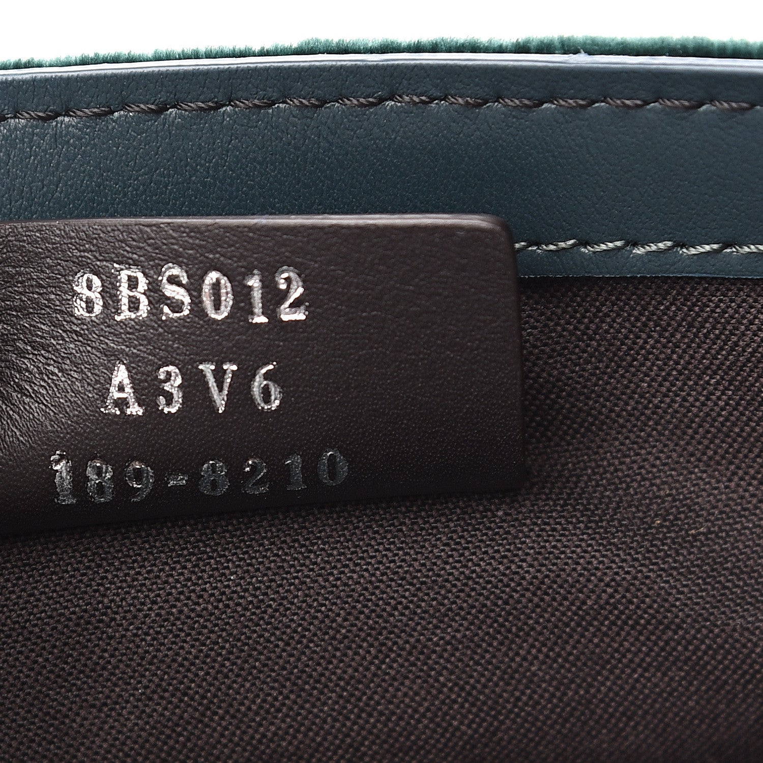 Fendi Velvet F is Wallet on Chain Green 6 of 8